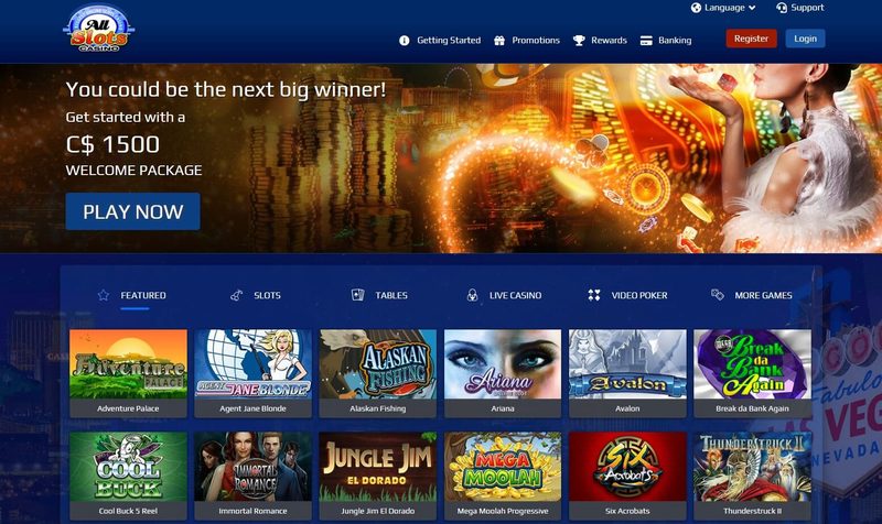 All Slots Casino Website Present Day