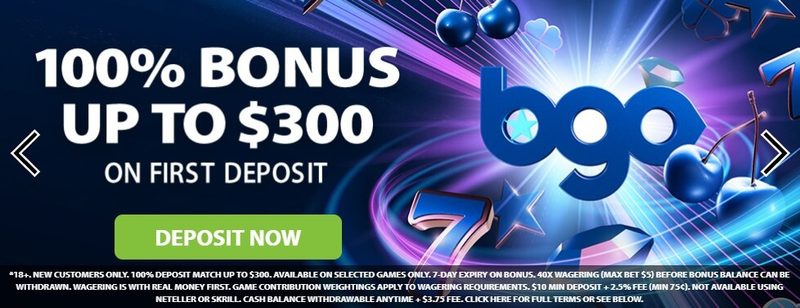 bgo Casino Welcome Bonus
