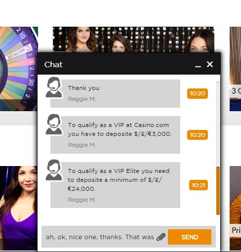 Casino.com Live Chat