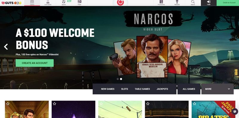 Guts Casino Screenshot