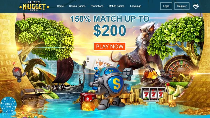 Lucky Nugget Casino Homepage