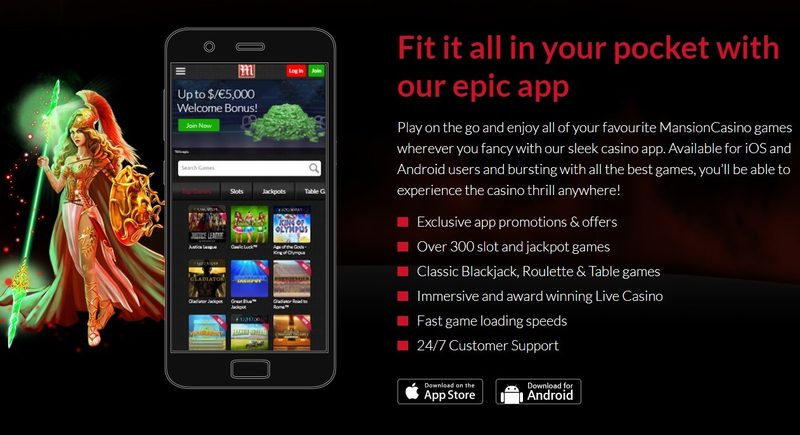 Mansion Casino The Mobile Experience