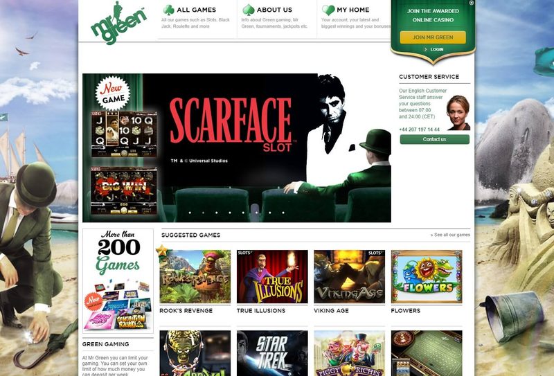 Mr Green Casino Back in 2012