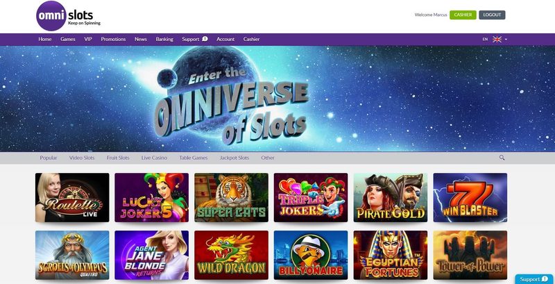 Omni Slots Current Homepage