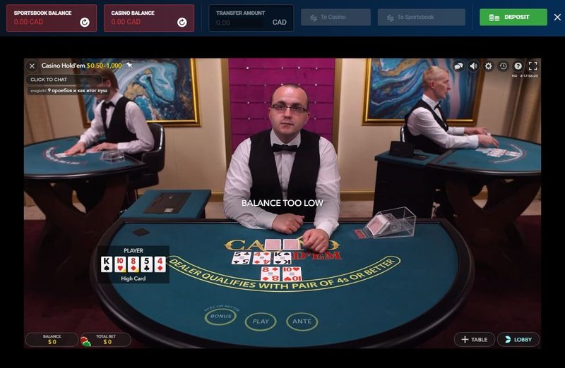 Live Casino Holdem