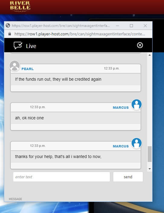 River Belle Casino Live Chat
