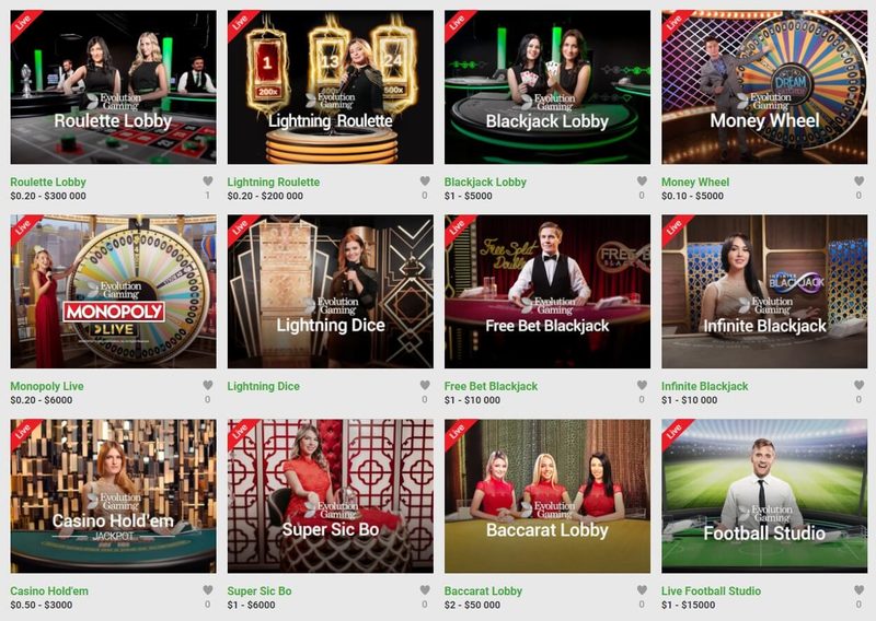 Unibet Live Dealer Games