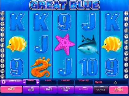 Playtech Great Blue Screenshot